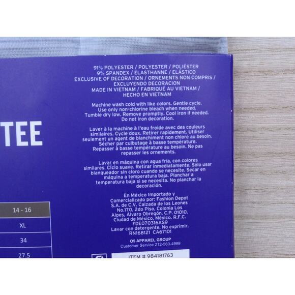 Champion Girls Everyday Gray Tee T Shirt With Cap Sleeves Girls Size‎ XL 14/16 - Picture 5 of 6